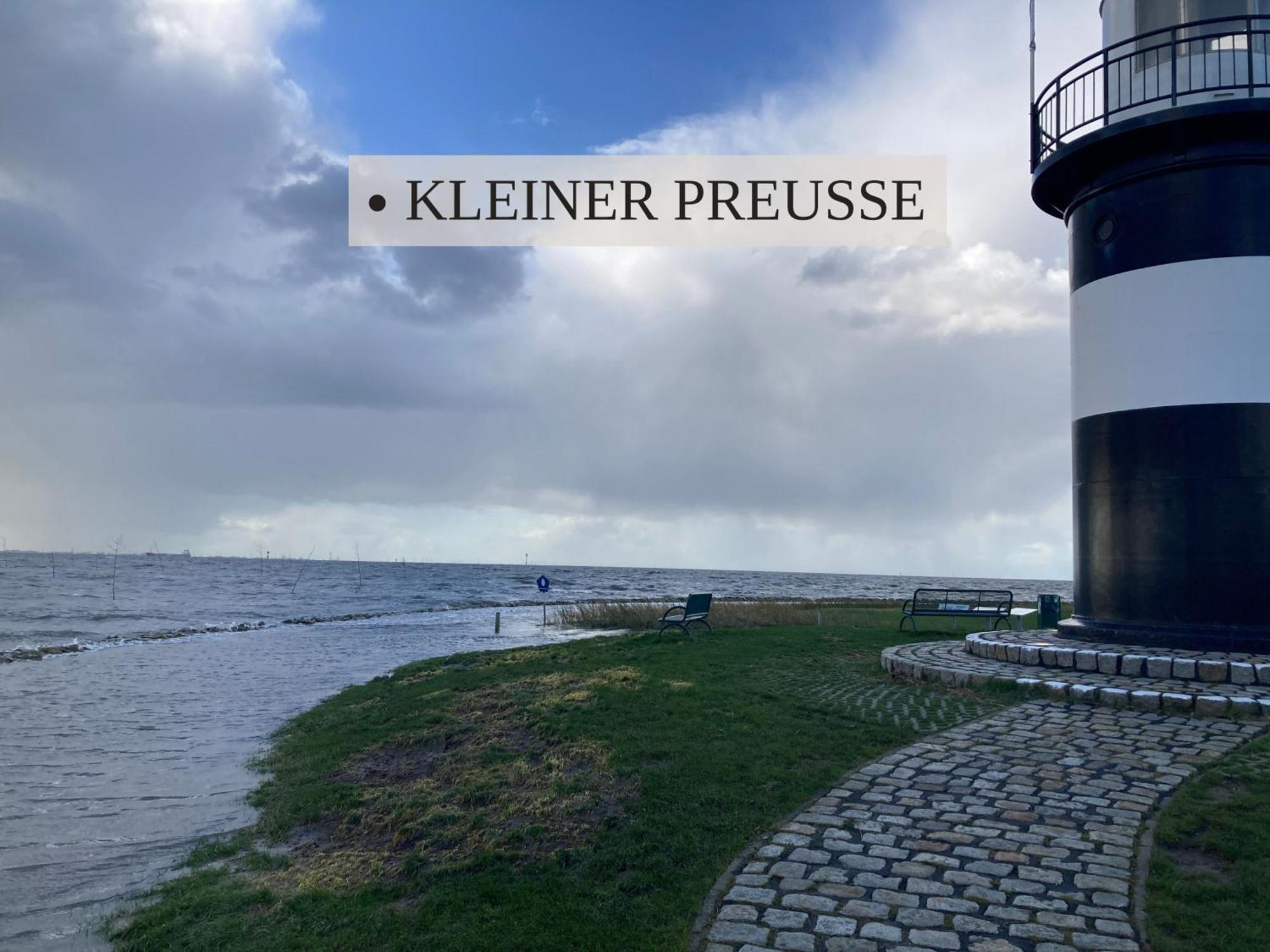 Haus Krabbe, Apartment 10, Naehe Bremerhaven, Fuer 1-2 Personen, 2 Schlafzimmer, Einzelbetten, Zweite Etage, Zentral Gelegen, Bis Zu 2 Hunden Kostenfrei Willkommen 뢰멘 외부 사진